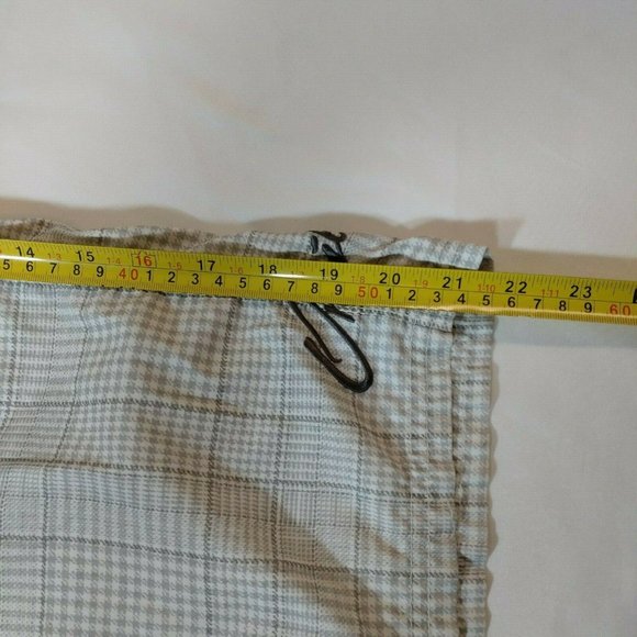 O'Neill Cream Beige Chequered Board Shorts Size 38 - Picture 11 of 12